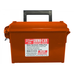 MTM Ammo Can Tall 30 Caliber Polymer Orange - Mtm