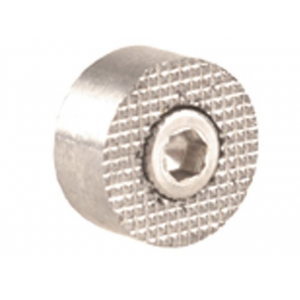 Ed Brown Oversize Checkered Magazine Release Button 1911 Stainless Steel - Ed Brown