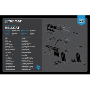 Tekmat Springfield Hellcat Handgun Cleaning Mat Blue - Tekmat
