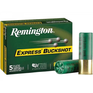 ington Express 12 Gauge 2-3/4 #0 Buckshot 12 Pellets Box Of 5 Ammo
