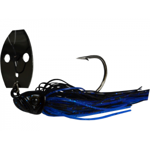 Picasso Aaron Martens Shock Blade Bladed Jig Black/Blue Shower 3/8 oz - Picasso