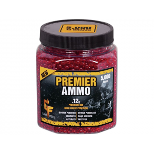 Game Face Premier 6mm Airsoft BBs .12 Gram Translucent Red 5000PK - Game Face