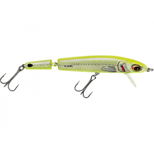 BOMBER Jointed Wake Minnow Crankbait Chartreuse Herring