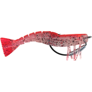 Egret Baits Vudu Shrimp Weedless Swimbait 3.5 Red Pepper - Egret Baits