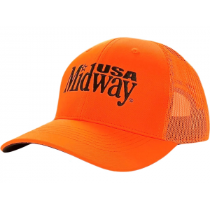 MIDWAYUSA Blaze Orange Trucker Hat