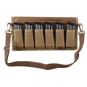 MIDWAYUSA Double Stack Pistol 6 Magazine Pouch Coyote