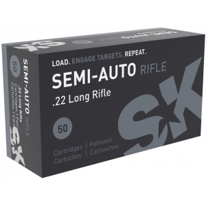 SK Semi Auto Rifle 22lr Ammo 40 Grain Round Nose Box Of 50