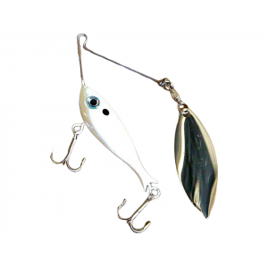 Jewel Baits Live Spin Single Willow Spinnerbait 1oz Pearl