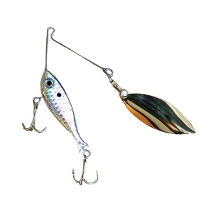 JEWEL BAITS Live Spin Single Willow Spinnerbait 1oz Prism Shad
