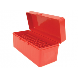 MTM Flip Top Ammo Box 22-250 Remington, 243 Winchester, 308 Winchester 60-Round Plastic Red