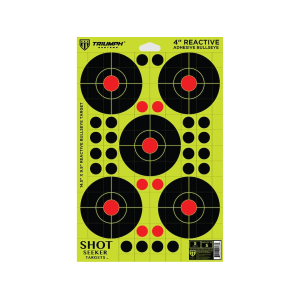 Triumph Systems Shot Seeker Target with Reactive Adhesive Bullseye 5PK - Triumph Systems