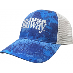 MIDWAYUSA Fishing Hat Realtree WAV3 Blue