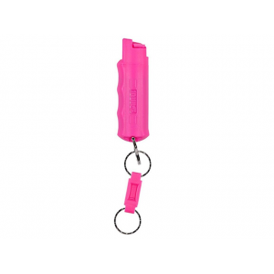 Sabre 3-in-1 Pepper Spray 1/2 oz Aerosol with Key Ring and Belt Clip Pink - Sabre