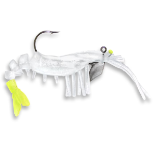 Egret Baits Vudu Glow Shrimp Swimbait 2 Glow /Chart Tail - Egret Baits