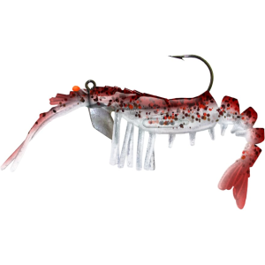Egret Baits Vudu Rattler Shrimp Swimbait 3.5 Red Pepper - Egret Baits