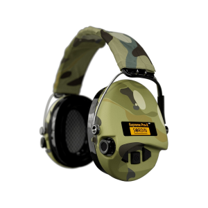 Sordin Supreme Pro X Electronic Ear Muffs Camo with LED Light - Sordin