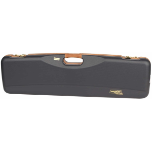 Negrini 1605 Hunting Shotgun Case 30.5" Navy/Tan Leather - Negrini