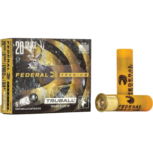 FEDERAL Premium Vital-shok 20 Gauge Hollow Point Rifled Slug 3" 3/4oz Box Of 5