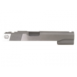 CASPIAN Slide 1911 Government 45 ACP Novak Front Sight Cut and Bo-Mar Rear Sight Cut Steel in the White