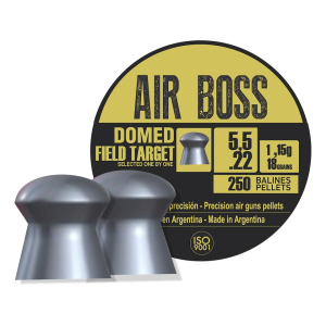 Apolo Air Boss Field Target Domed Air Gun Pellets 22 Caliber 18 Grain 5.5mm 250PK - Apolo