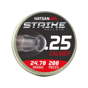 HATSAN Strike Round Nose Air Gun Pellets 25 Caliber 24.70 Grains 200PK