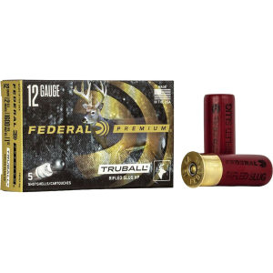 eral Premium Vital-Shok 12 Gauge TruBall Hollow Point Rifled Slug 2-3/4 1oz Case Of 250 (50 Boxes Of 5) Ammo