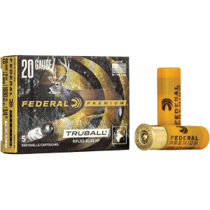Federal Premium Vital-Shok 20 Gauge Hollow Point Rifled Slug 2-3/4" 3/4oz Case of 250 (50 Boxes of 5)
