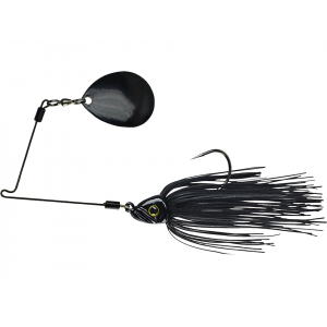 Picasso Inviz Wire Pro Night Thumper Single Colorado Spinnerbait 3/4oz Black Black