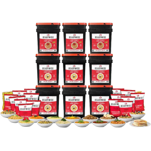 ReadyWise 1080 Serving Vegetarian Entree and Breakfast Freeze Dried Food Kit - Readywise