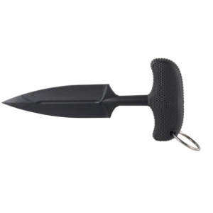 Cold Steel FGX Push Blade I Fixed Blade Knife 3.5" Spear Point Grivory (Fiberglass Reinforced Plastic) Black Blade Kraton Handle Black