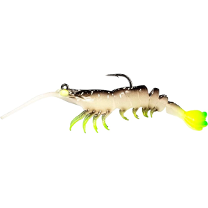 Z-Man Prawn Starz 3.5" 3/8 oz Shrimp Glow Chartreuse - Z-Man