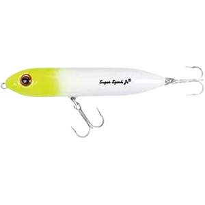 HEDDON Super Spook Topwater White Chartreuse Head