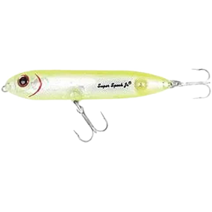 HEDDON Super Spook Topwater Chartreuse Silver Insert