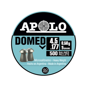 Apolo Domed Air Gun Pellets 177 Caliber 9 Grain 4.5mm 500PK - Apolo