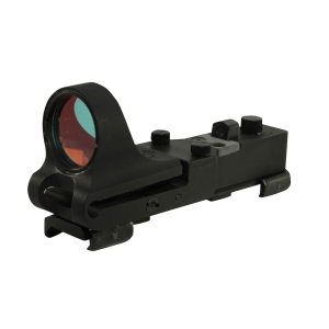 C-More Railway Reflex Red Dot Sight 6 MOA Red Dot with Click Switch and Integral Picatinny Mount Aluminum Matte Black - C-More Systems