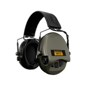 Sordin Supreme Pro X Electronic Ear Muffs Green Slim Headband - Sordin