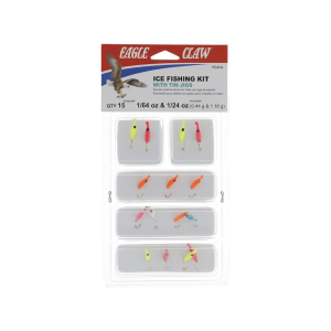 Eagle Claw Ice Fishing Tin Jig Kit