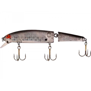 BOMBER Jointed Long A Jerkbait Silver Prism Black Back