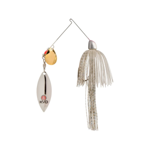 Strike King KVD Finesse Tandem Spinnerbait 3/8oz Super White Gold/Nickel - Strike King