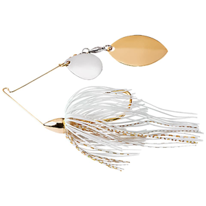 WAR EAGLE Gold Frame Finesse Colorado/Turtleback  Spinnerbait 5/16oz White Gold