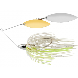 WAR EAGLE Nickel Frame Double Willow Spinnerbait 3/8oz Blue Pearl Shad Gold/Nickel