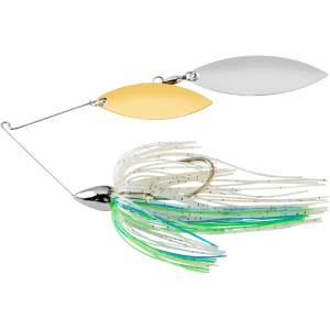 WAR EAGLE Nickel Frame Double Willow Spinnerbait 1/4oz Blue Herring Gold/Nickel