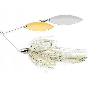 WAR EAGLE Nickel Frame Double Willow Spinnerbait 1/2oz Green Shad Gold/Nickel
