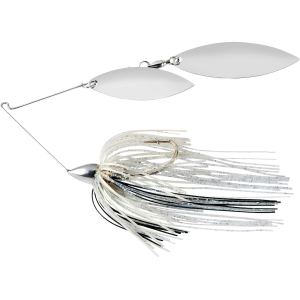 War Eagle Nickel Frame Double Willow Spinnerbait 1/2oz Silver Shiner Nickel