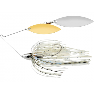 WAR EAGLE Nickel Frame Double Willow Spinnerbait 3/8oz Blue Shad Gold/Nickel