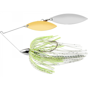 WAR EAGLE Nickel Frame Double Willow Spinnerbait 1/4oz Spot Remover Gold/Nickel