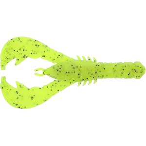 Yamamoto 4" Yama Craw Chartreuse Black Flake - Yamamoto