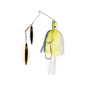 Strike King Premier Plus Double Willow Spinnerbait 1/2oz Chartreuse Sexy Shad Silver/Gold