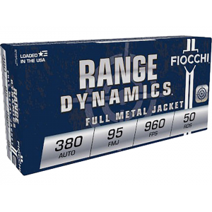 cchi Training Dynamics 380 ACP 95 Grain Full Metal Jacket Case Of 1000 (20 Boxes Of 50) Ammo