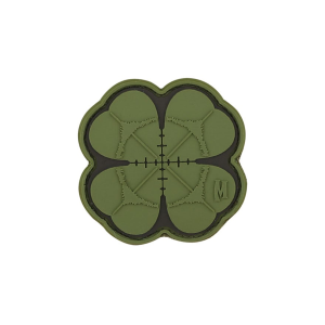 Maxpedition Lucky Shot Clover PVC Morale Patch Green 2" x 2" - Maxpedition Hard-Use Gear